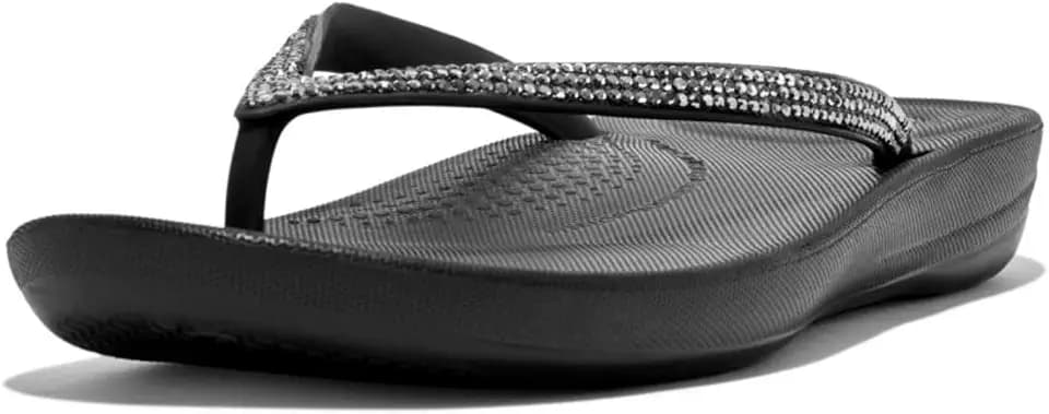 FitFlop Women's iQUSHION Ombre-Sparkle Flip-Flops