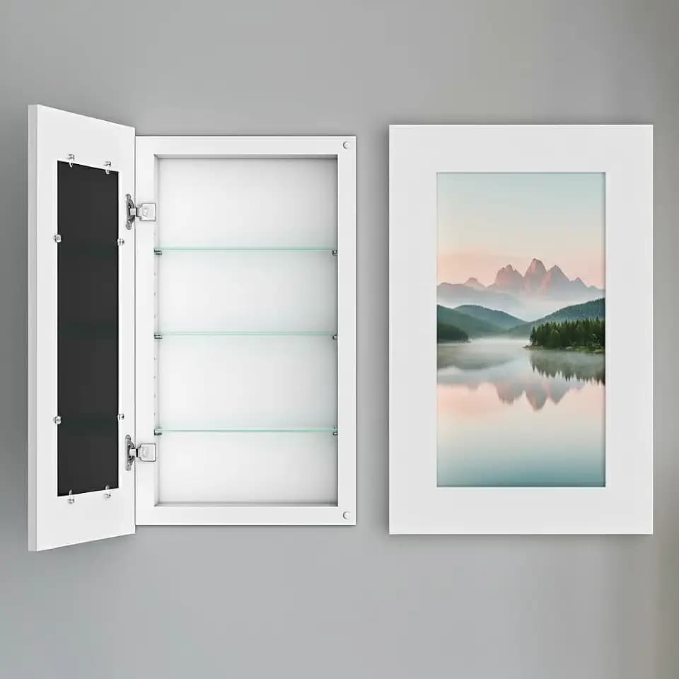Medicine Cabinet No Mirror, Without Mirror, For Bathroom Storage 14x24