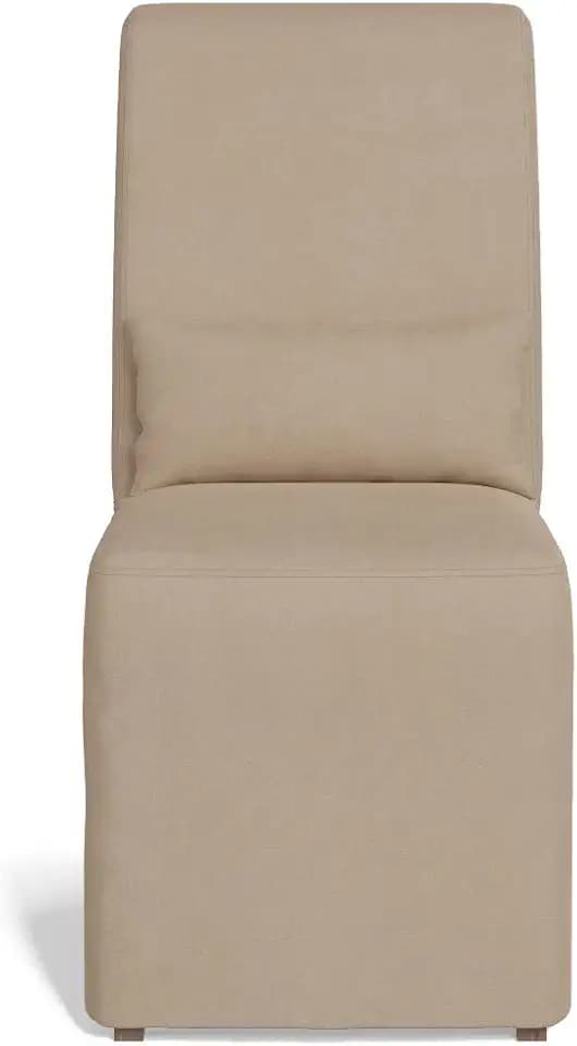 Sunset Trading Newport Slipcover Only for Dining Chair | Stain Resistant Performance Fabric | Tan