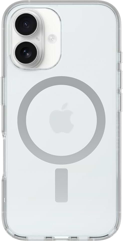 OtterBox Symmetry Series Clear MagSafe Hülle für iPhone 16, Transparent