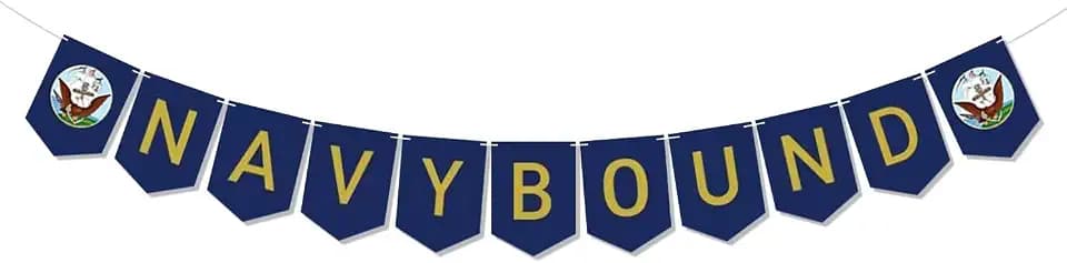 Boot Camp Decorations - Navy Bound Banner, Farewell Party Welcome Ceremony