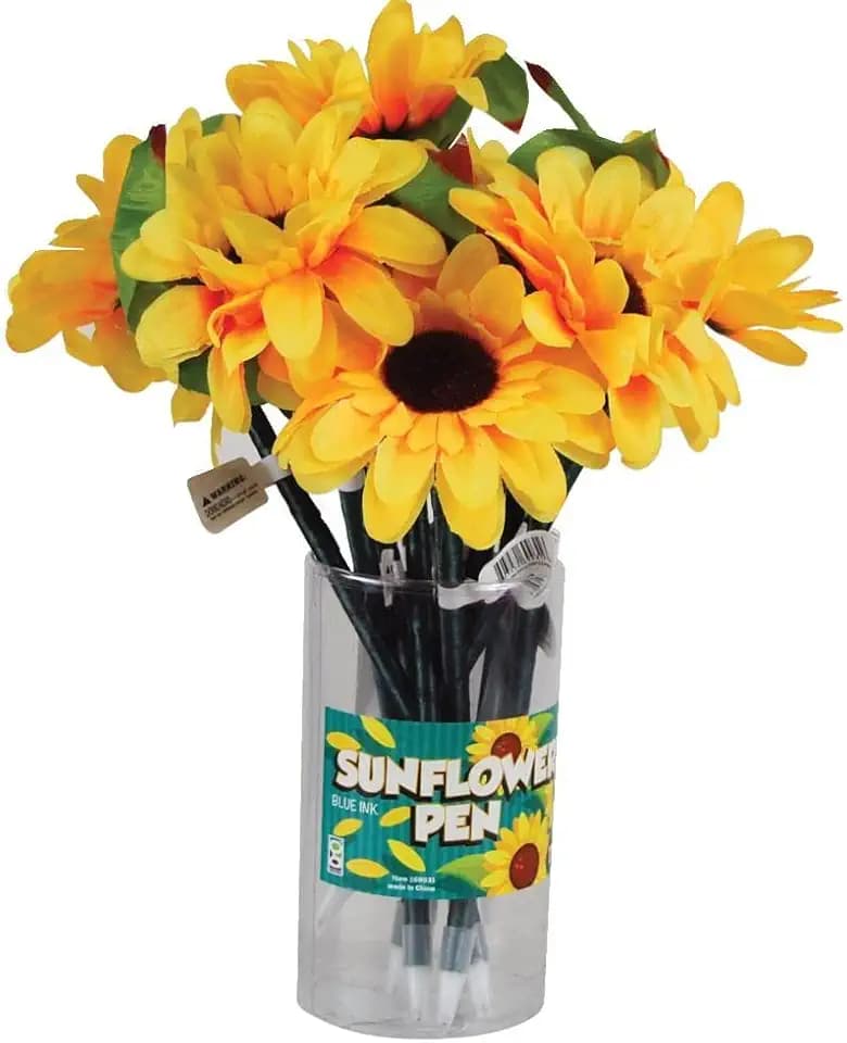 Raymond Geddes Sunflower Pen Set (Pack of 12)