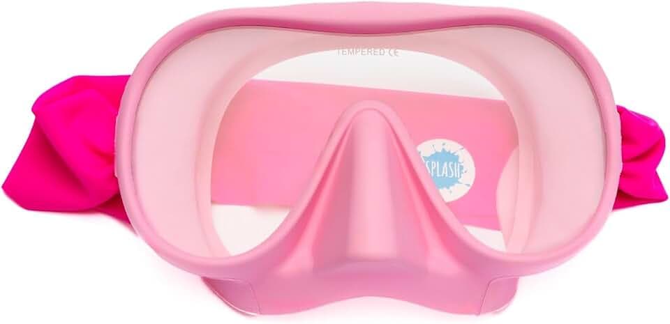 Splash Place Adult Swimming Mask with Fabric Strap | Adult Swim Goggles with Nose Cover