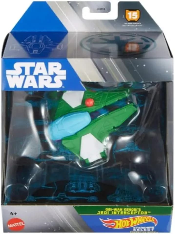 STAR WARS Starships Select OBI-Wan Kenobi's Jedi Interceptor Prototype Ships #15, 1:50 Scale Premium Die-Cast Vehicle