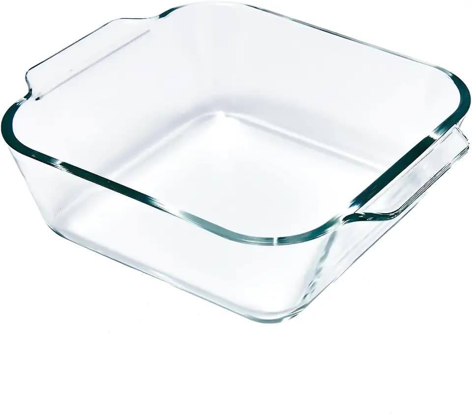 Square Baking Dish, 6 Inch Glass Baking Dish Bakeware Glass Pan for Casserole & Lasagna, Perfect for Reheating Individual Portions in Oven or Microwave