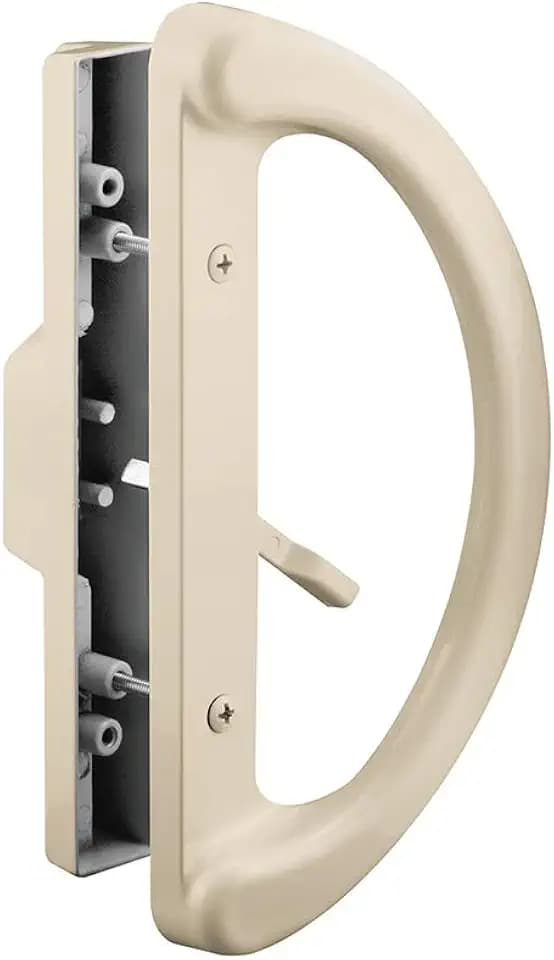 PRIME-LINE C 1343 Mortise Style Sliding Patio Door Handle Set, Tan