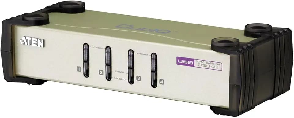 ATEN CubiQ KVM-Switch PS/2 USB 4 x KVM port(s) Desktop