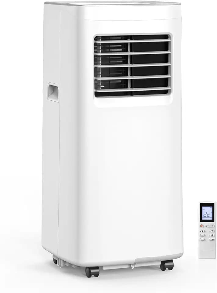 10000 BTU 3-IN-1 Portable Air Conditioner, Cools up to 450 Sq.Ft, Portable AC with Remote, LED Display, 24H Timer, Installation Kits & Screwdriver, No Wall Required, Ideal for Home & Office