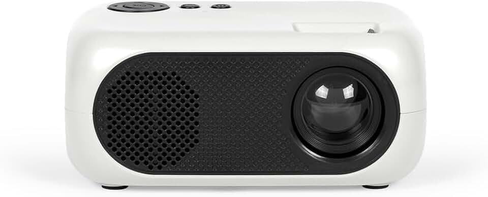 Livoo - Tragbarer Mini-Beamer DV153 – LCD-Anzeige 2,4 Zoll, Auflösung 640 x 360 Pixel, kompatibel mit HD, 1000 Lumen, Lautsprecher