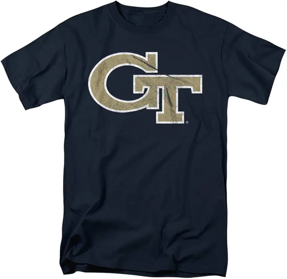 Collegiate Distressed Logo Unisex Adult T Shirt Collection