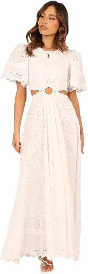 Petal & Pup Women's Merletto Cut Out Maxi Dress