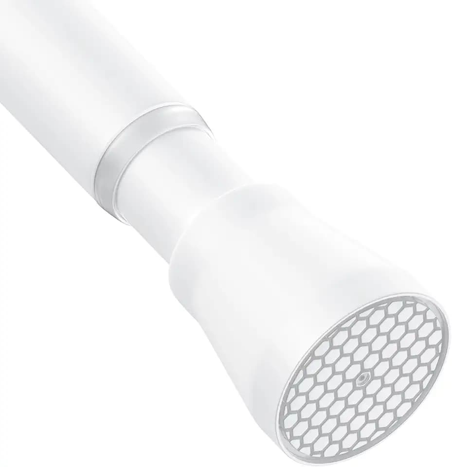 AIZESI Tension Shower Curtain Rod 30-64 Inch Adjustable No Drilling, White