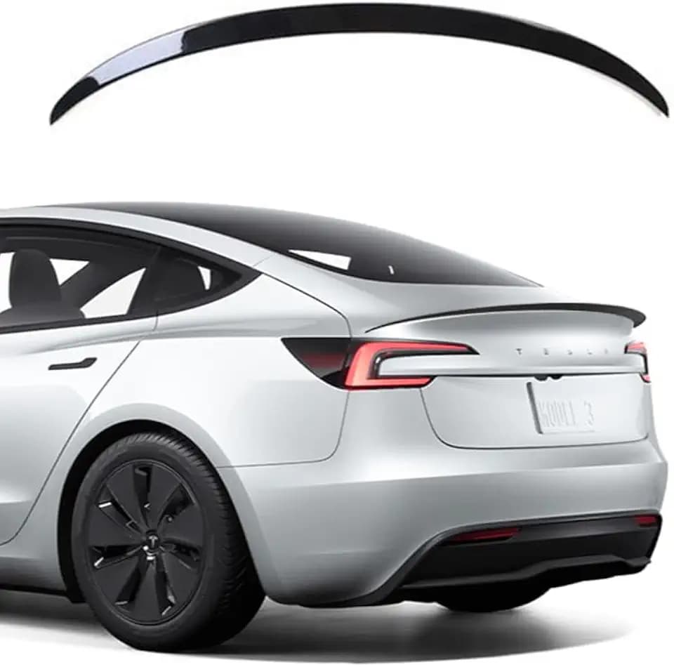 TOPABYTE Spoiler für Tesla Model 3 Highland 2026-2024 (Glänzend Schwarz)