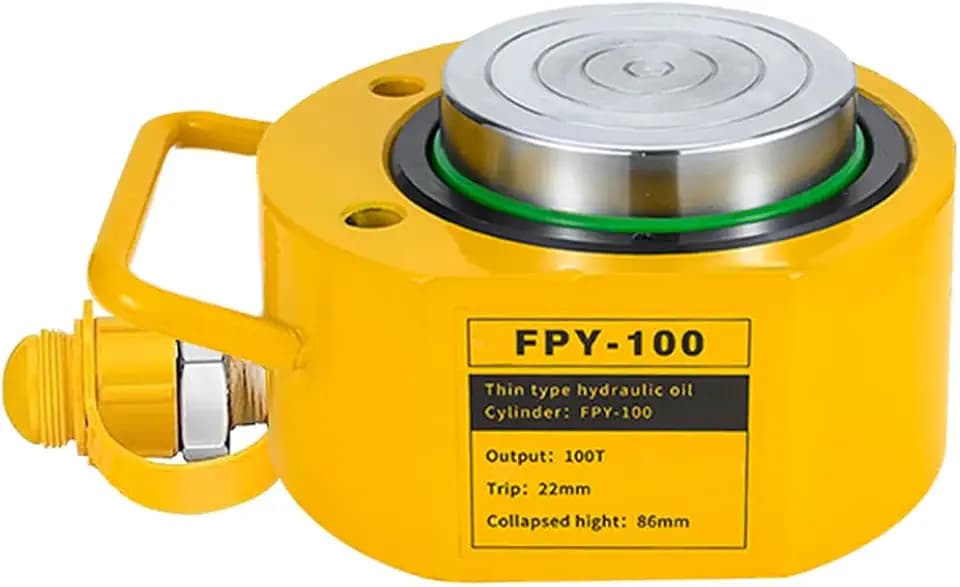 100T 20mm/0.79" Stroke Mini Hydraulic Ram Jack - Porta Power Retract Automatically Split Single Acting Lifting Cylinders for Machinery, Ship Bridge Construction