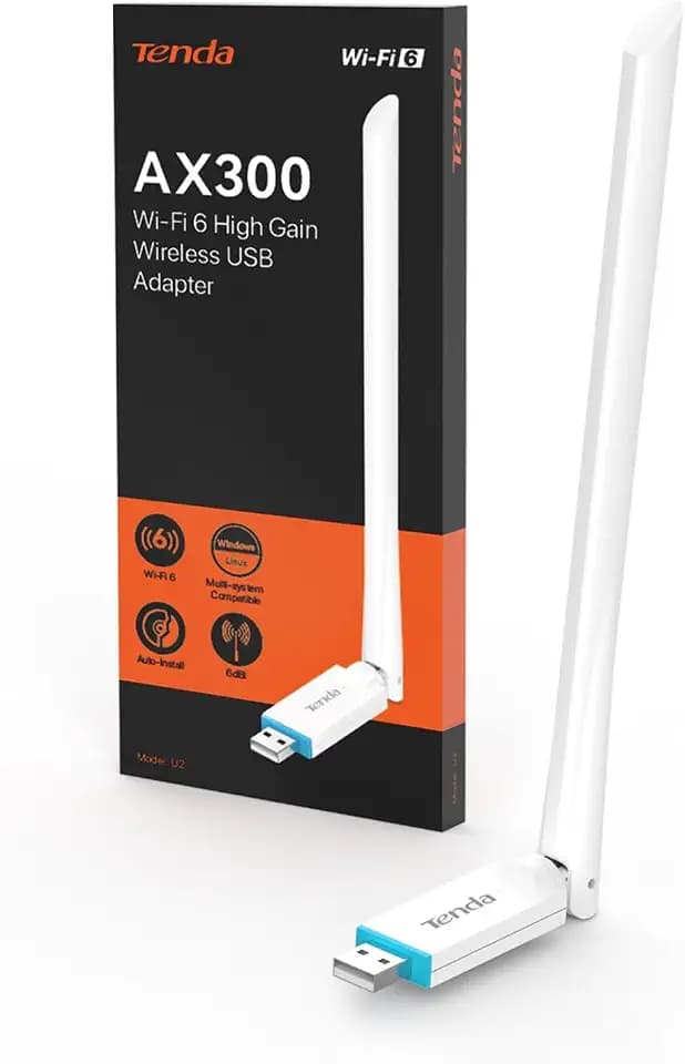Tenda WLAN USB Stick Adapter für PC AX300 U2