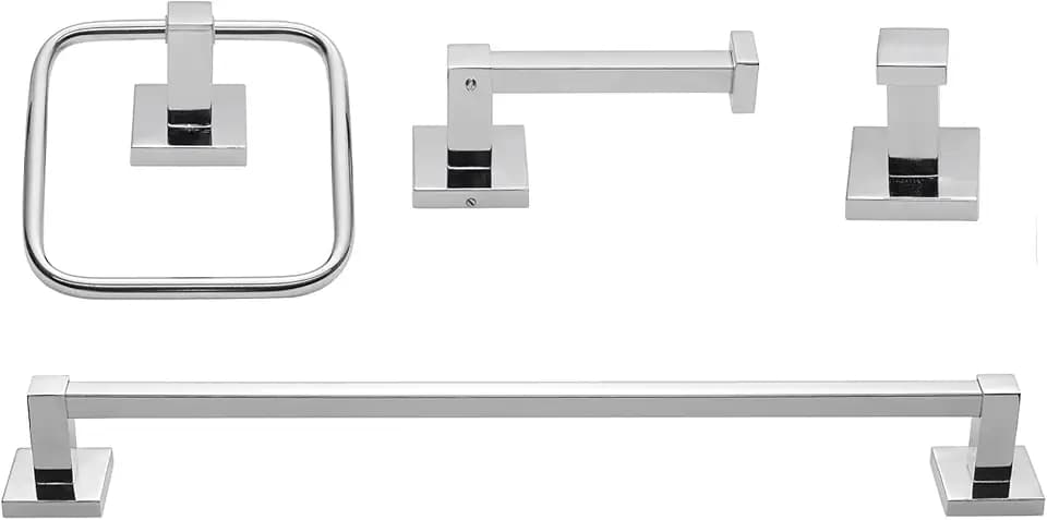 Globe Electric 51368 Finn Bath Set, Polished Chrome