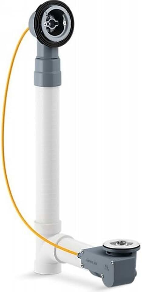 KOHLER 37383-NA PureFlo Rough-In Cable Bath Drain, PVC, 30" Cable with Tubing, Designed For Use with KOHLER PureFlow Trims