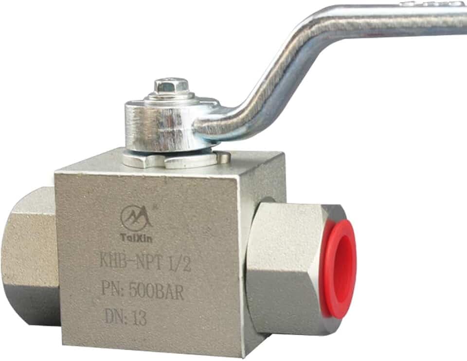 Taixin Hydraulic High Pressure Ball Valve 1/2'' NPT 5800PSI Hydraulic Valve Shut-Off KHB Hydraulic Ball Valve