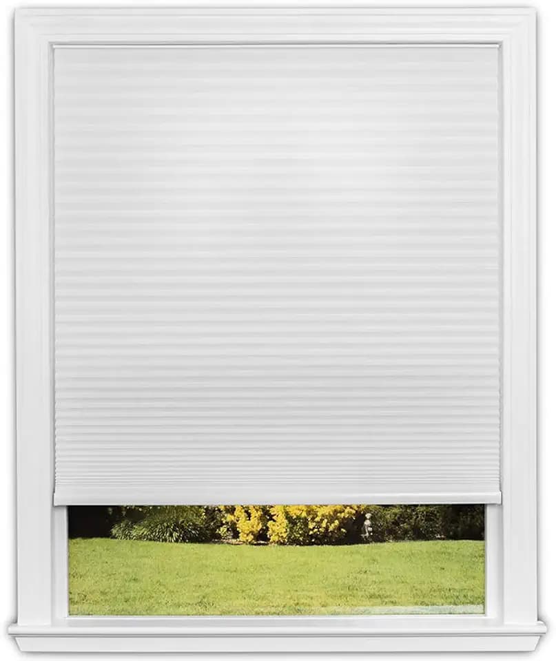 Redi Shade No Tools Easy Lift Cordless Light Filtering White Fabric Shade