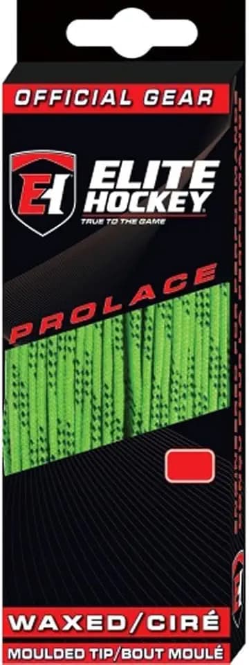 Elite Hockey Prolace Waxed Hockey Skate Laces (Lime Green, 72")