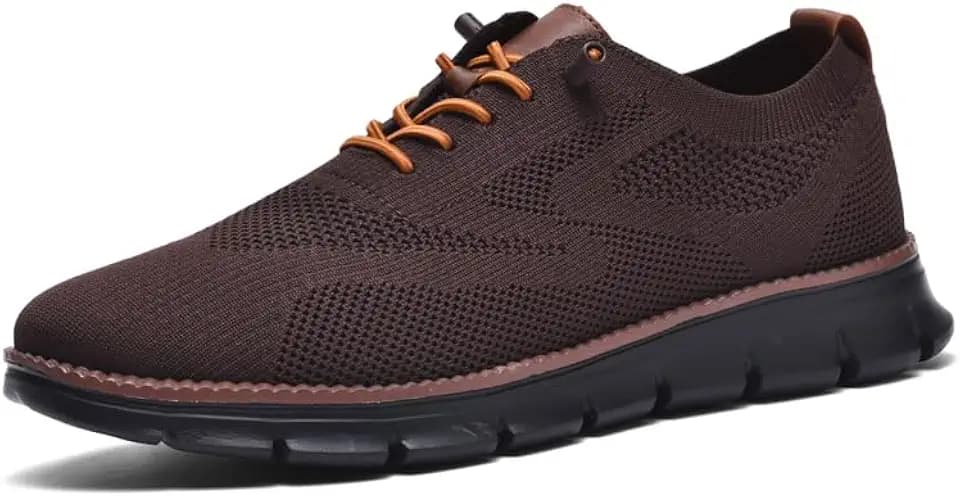 Wearbreeze Men’s Business Casual Oxford Sneakers – Lightweight Lace-Up Dress Shoes for Work, Travel & Daily Commute