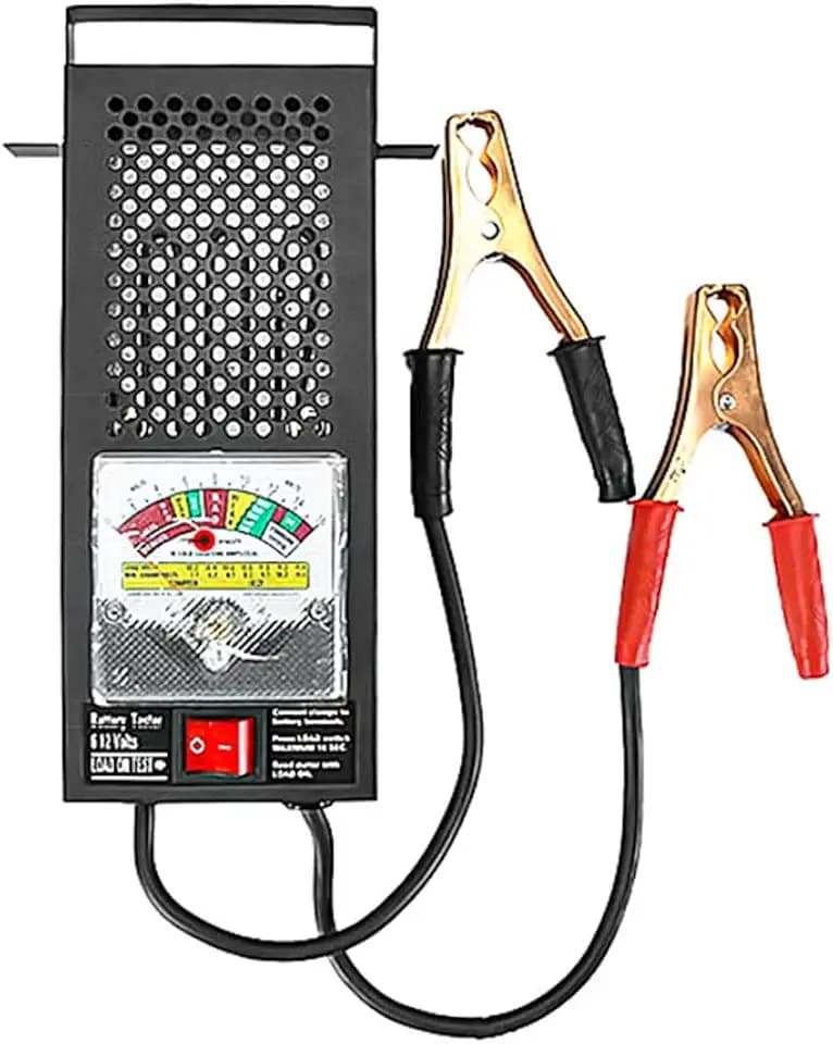 Namvo Batterieladetester, 6 V/12 V Autobatterietester mit Voltmeter und Krokodilklemmen für Autobatterien