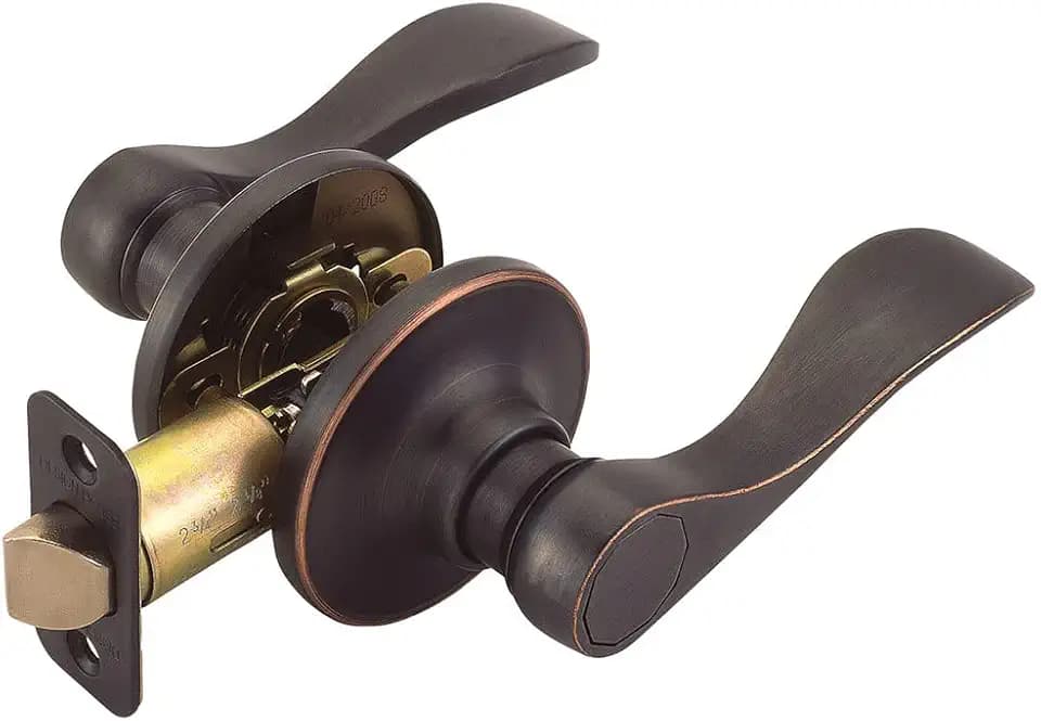 Design House Springdale Passage Door Lever, Oil Rubbed Bronze