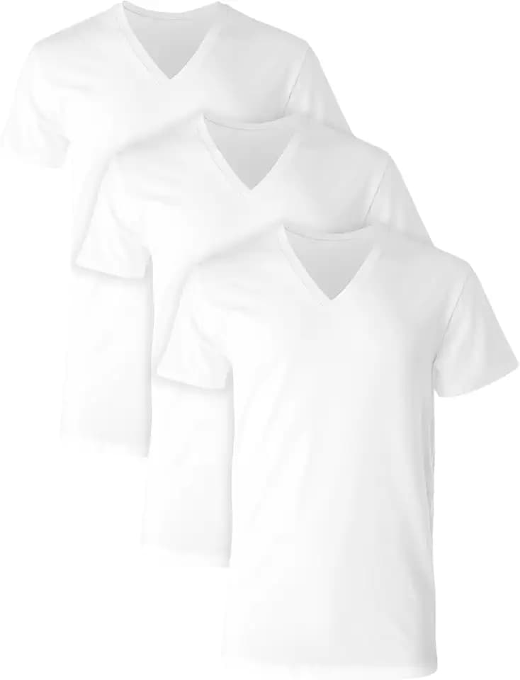 Hanes Men's V-Neck Undershirts 3-Pack – Stretch Cotton Comfort Fit