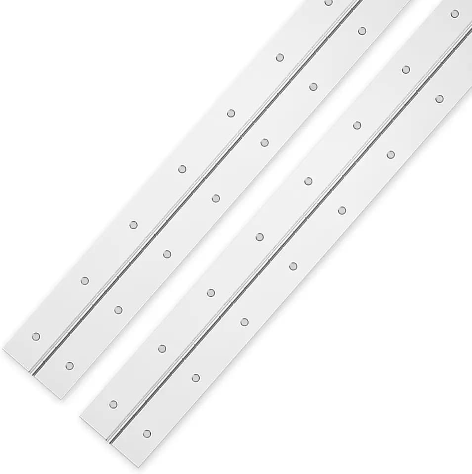 EPHECH 18" Piano Hinge, 2PCS Stainless Steel Continuous Piano Hinge-Silver