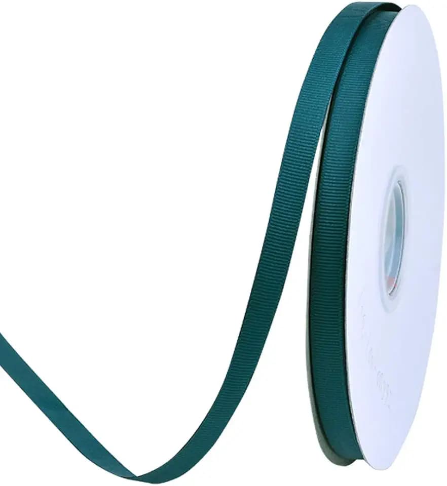 Ribest Teal Grosgrain Ribbon, 3/8 Inch Continuous 50 Yards