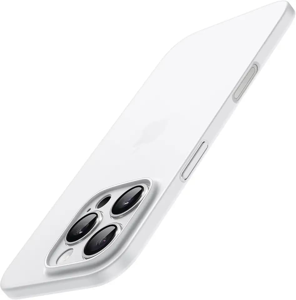 JETech Ultra Dünn Hülle für iPhone 16 Pro Max, Titan Weiß