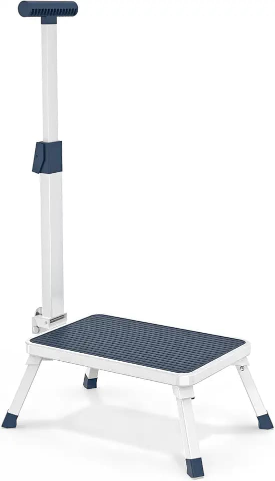 Folding Step Stool, Step Stools with Handle for Elderly Adults