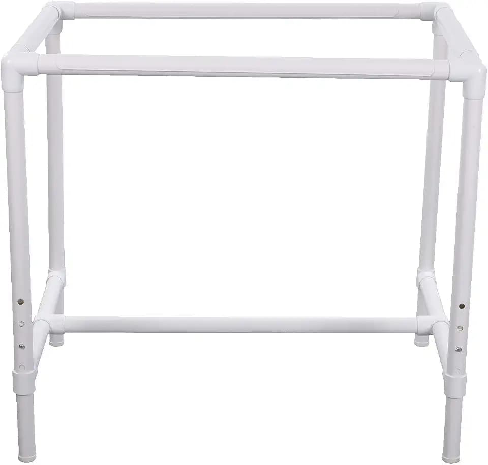 Dritz Quilter's Floor Frame, Adjustable, White