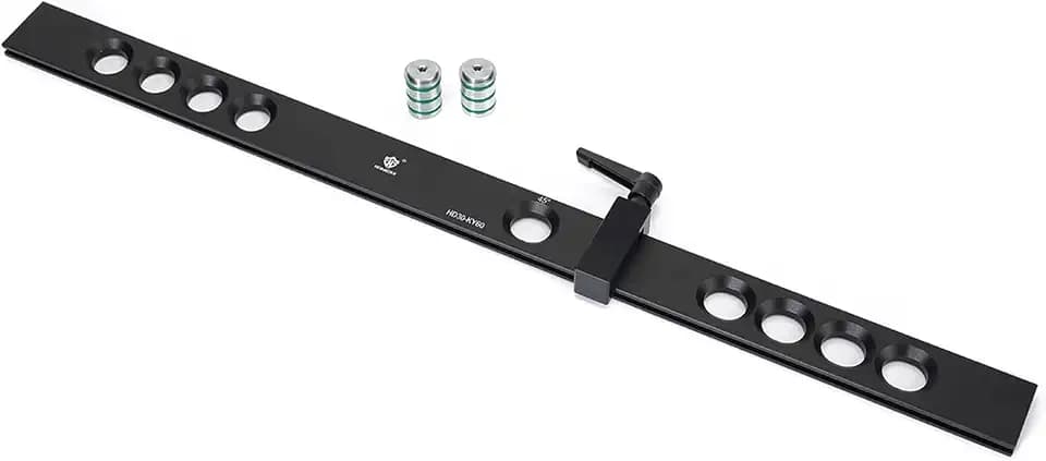 HONGDUI Woodworking Bench Top Fence, Fence Stop Kit & Planing Stop Clamp