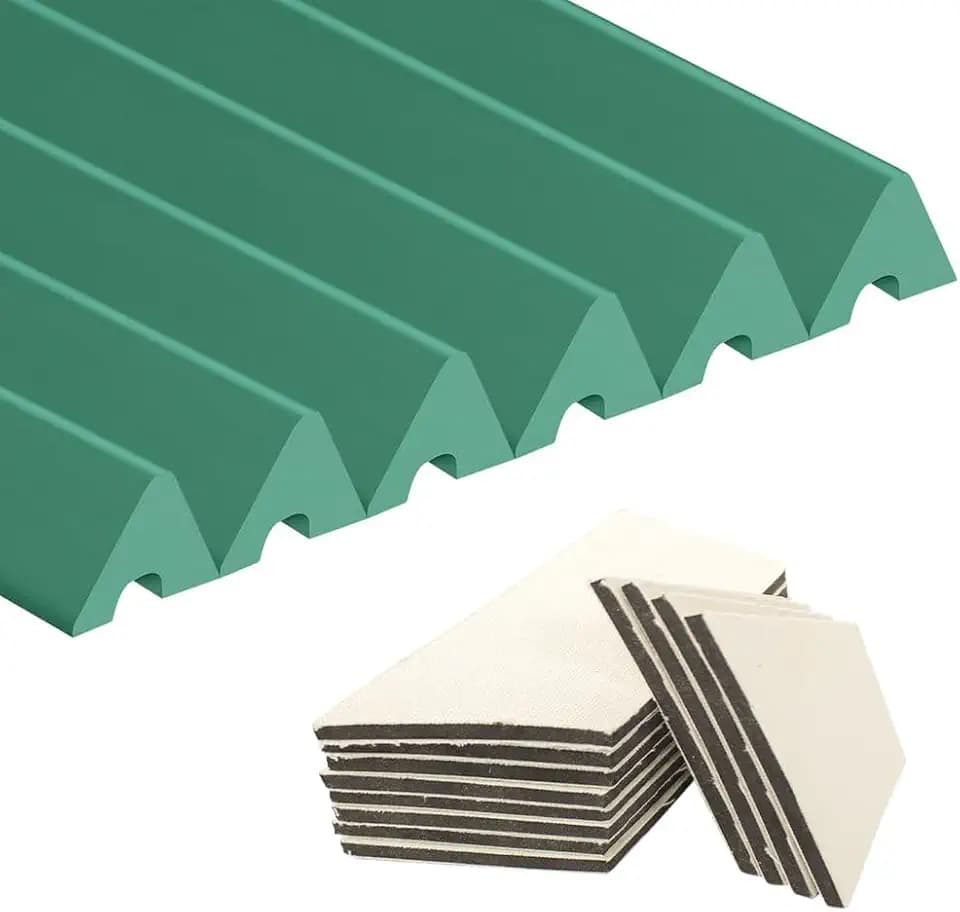 Scott Edward Billiards K66 Rubber Bumpers Pool Table Rail Cushions (Set of 6) Bumpers Replacement Bumpers Accessories- 7/8/9 Feet and Billiard Pool Table Cushion Facings Set of 12-3mm/0.12in