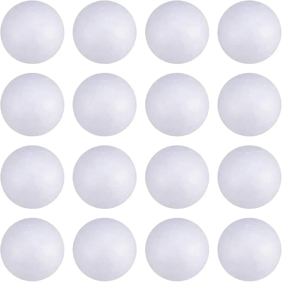 100 Pcs Foam Balls Balls 1.2 Inches for Art and Craft Wedding Decoration Projects and Christmas Party Decorations