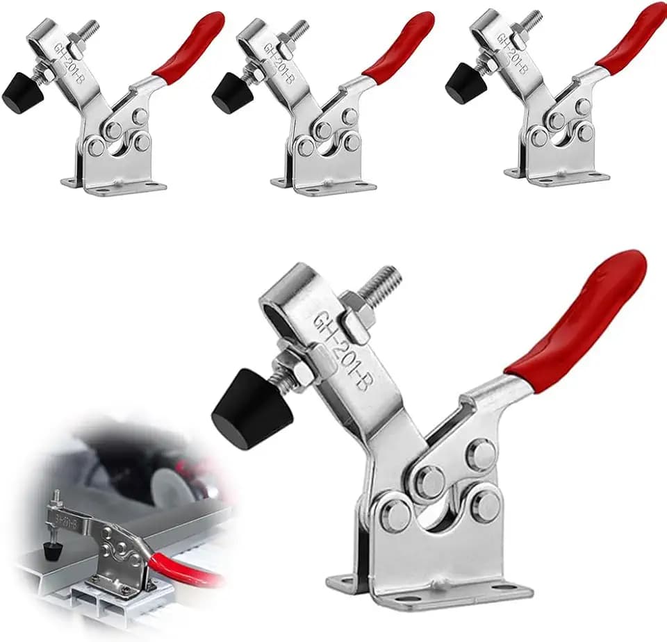 Kniehebelspanner Schnellspanner, 4 Stück Horizontal Toggle Clamp GH-201-B