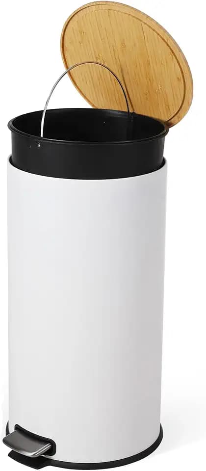 Garvee 8 Gallon (30L) Step Trash Can with Lid & Removable Inner Bucket