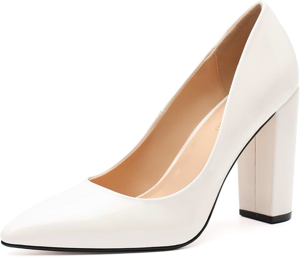 Unisex High Heels for Men and Women 4.7 Inch Chunky Block Heels