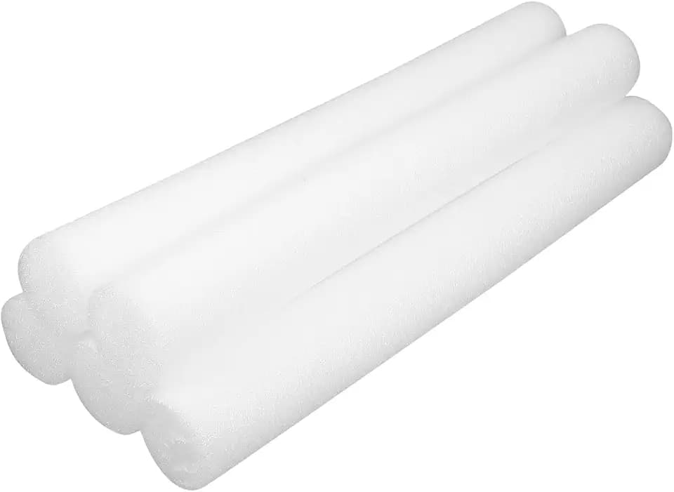PLAFOPE Foam Cylinders for Modeling 5 Pcs White Foam Rods for Flower Arrangements Lightweight Floral Arrangement Supplies for Florists DIY Craft Projects Home Use 15.55 in