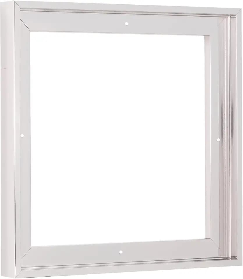 Pixy Canvas Floater Frame 10x10 for 3/4 (0.75) inch Deep Canvas Paintings/Canvas Prints/Wood Canvas Panels/Wall Art/Wall Decor/Home Decor/Artwork (Chrome, 10 x 10 inch, Square)