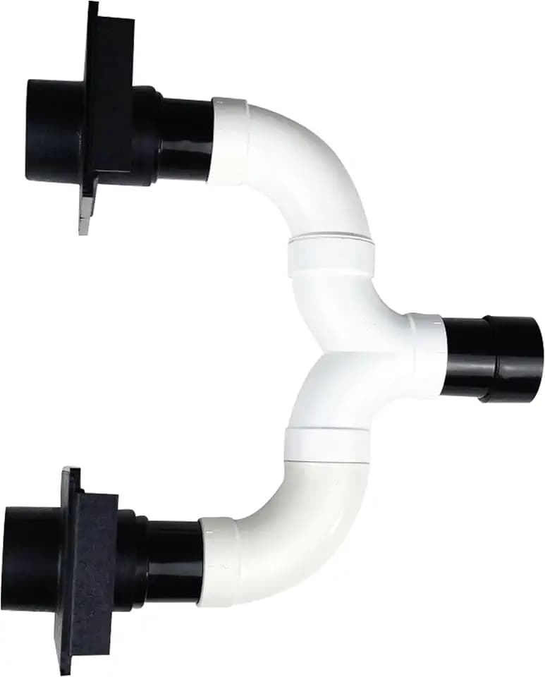 Dual Blast Gate with Wye PVC Adapter and Wet/Dry Shop Vacuum Connection