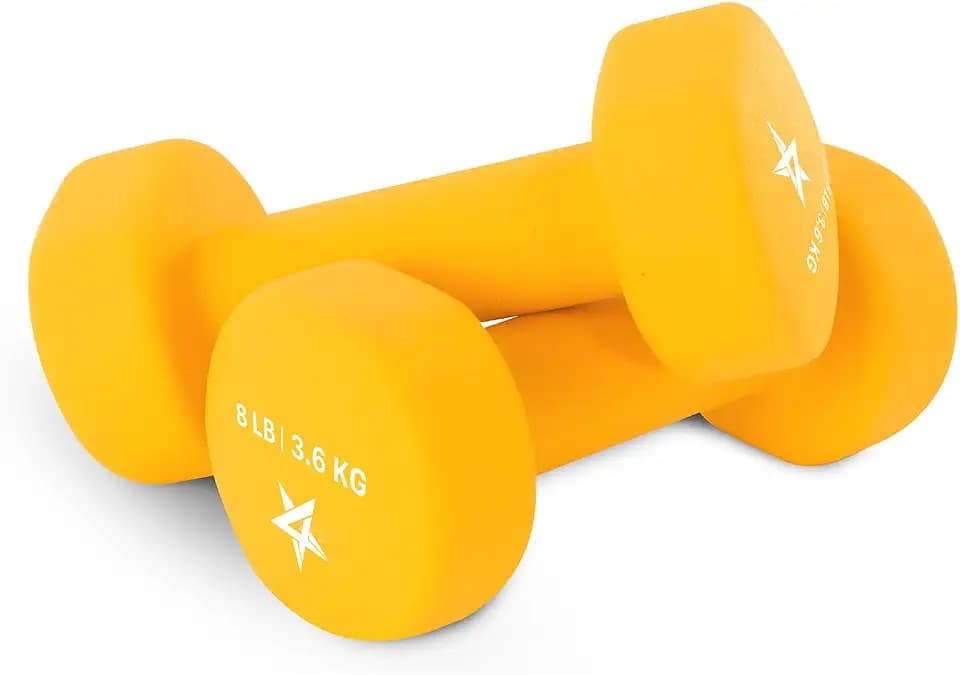 Yes4All Neoprene Dumbbells, Pairs and Sets with Rack for Home Workouts