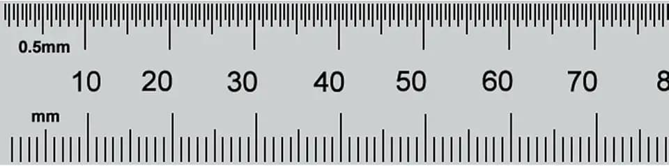 PEC Tools 12"/300mm Steel Rule, Slim & Flexible, Made in USA