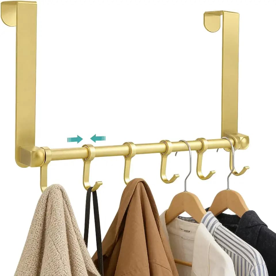 MGahyi Gold Over The Door Hooks, Over The Door Towel Rack