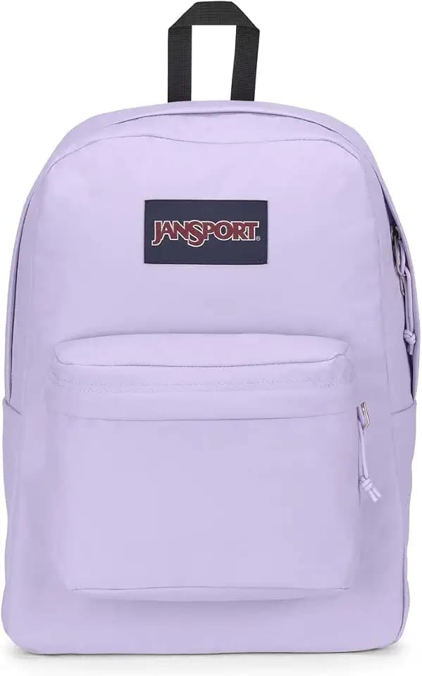JanSport SuperBreak One Backpacks - Durable, Lightweight Bookbag with 1 Main Compartment, Front Utility Pocket with Built-in Organizer - Premium Backpack, Pastel Lilac