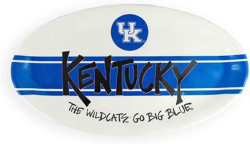 Magnolia Lane UK Wildcats Heavyweight Melamine 12.25" Oval Platter