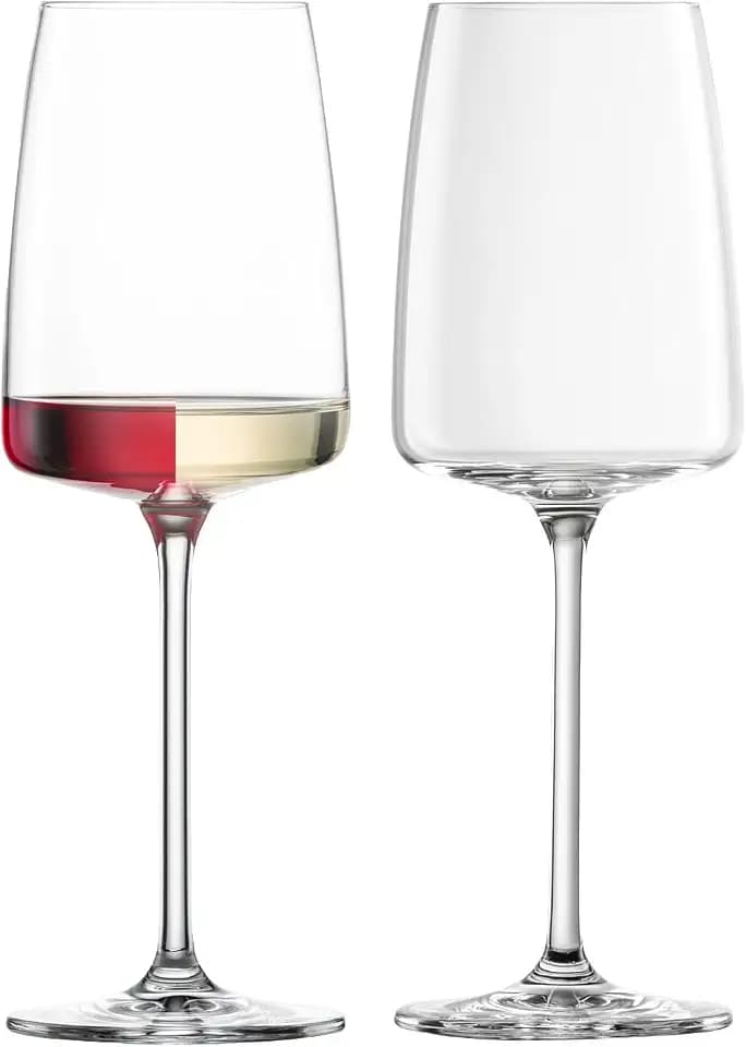 Zwiesel Glas Sensa White Wine Glass (Set of 6), Wine Glasses for Red and White Wine, Dishwasher-Safe Machine-Made Tritan Crystal Glasses, Made in Germany (12.3 Ounce)