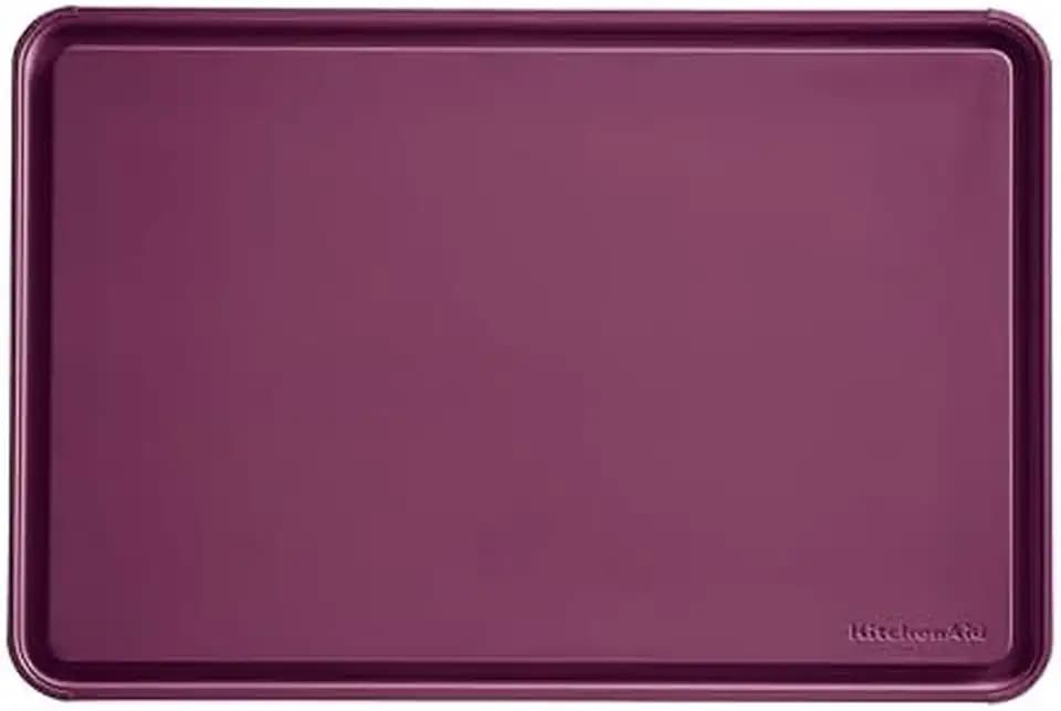 KitchenAid Classic Plastic Cutting Board with Perimeter Trench and Non Slip Edges, Dishwasher Safe, 12 x 18 inch, Beetroot