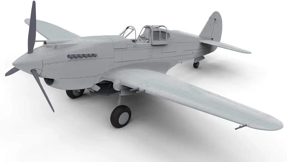 Airfix WWII Curtiss P-40B Warhawk 1:48 Military Aircraft Plastic Model Kit, Green,Green/White, Small